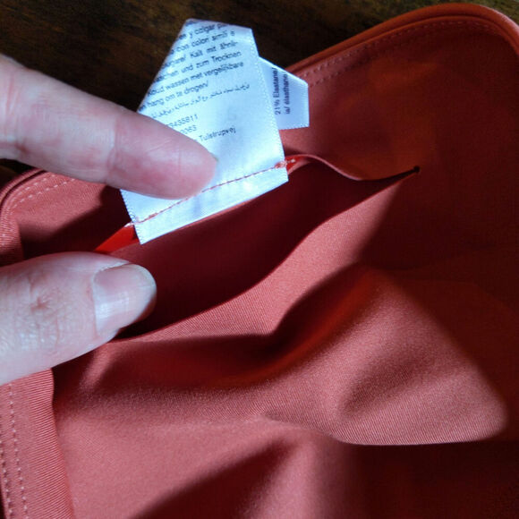 Girlfriend Collective High Rise Bike Short Dark Coral Athleisure Spring Medium - Picture 8 of 9